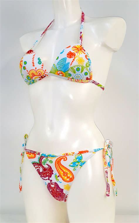 Puma Triangle Bikini Stripy Damen Bikini Streifen Dessous Planet De