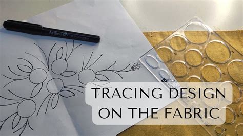 Way To Transfer Embroidery Pattern To Fabric Youtube