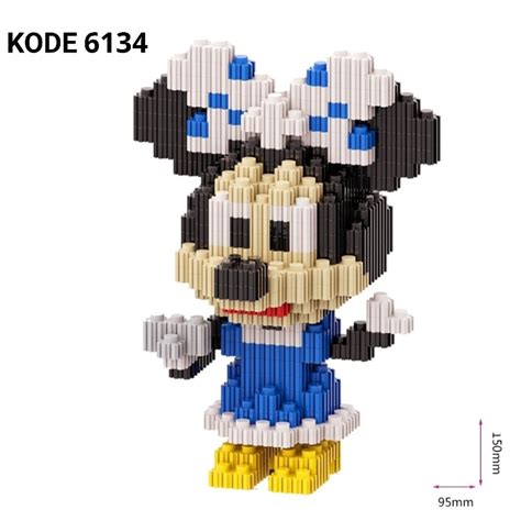 Jual Nano Block Mickey Mouse Series Building Block Mini Mainan Edukasi