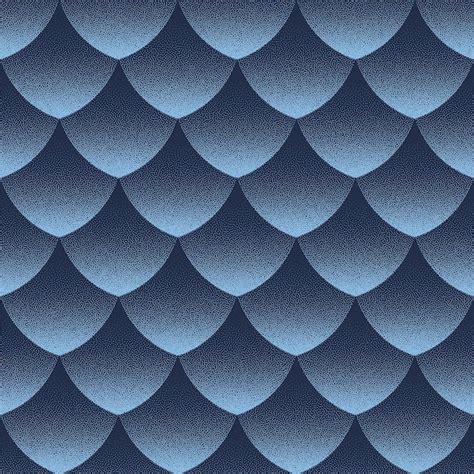 Premium Vector Fish Scale Seamless Pattern Trend Vector Blue