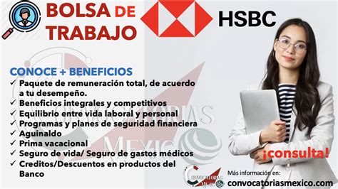 VACANTES DISPONIBLES CONSULTA LAS OFERTAS DE EMPLEO DE HSBC