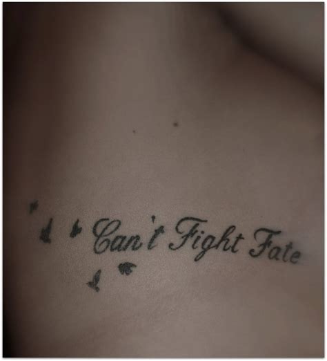 Tattoo Idea Inspirational Tattoos Tattoos Fate Tattoo