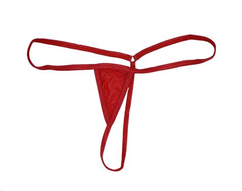 Amazon Honanda Mens Sexy Hot Mini See Through G String T Back Underwear Thong Red