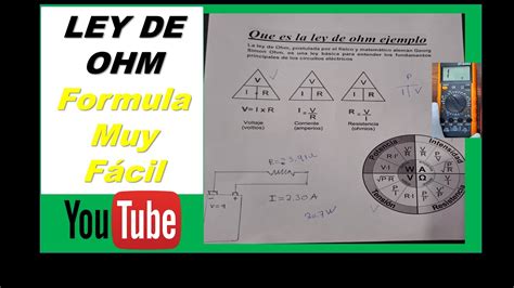 Quee Es La Ley De Ohm Explicación Youtube