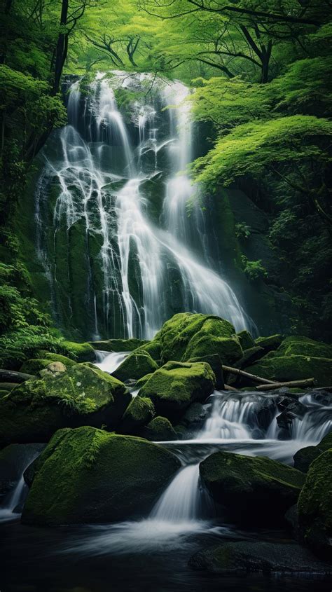 Wallpaper Waterfall Images | Free Photos, PNG Stickers, Wallpapers & Backgrounds - rawpixel