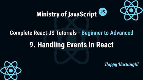 React JS Tutorials Events Handling In React React JS From Beginner