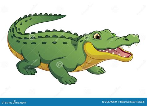 Alligator Cartoon Animal Illustration Color Stock Illustration ...