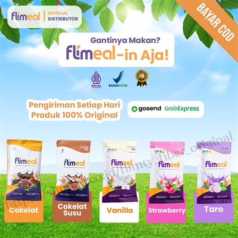 Jual Flimeal Meal Replacement Sachet Flimty Fiber Original