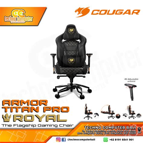 KURSI GAMING COUGAR ARMOR TITAN PRO GAMING CHAIR 4D Armrest ARMOR