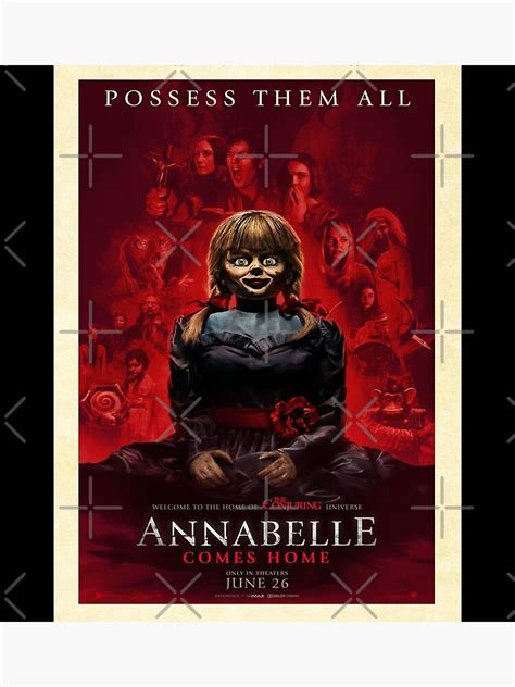 "Annabelle comes home supernatural horror movie poster" Poster for Sale ...