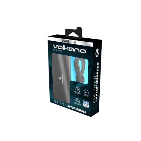 Volkano Brio Plus Series Type C 65W Laptop Charger With USB GeeWiz