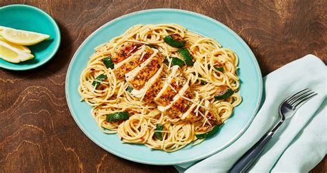 Italian Chicken Over Lemony Spaghetti Recipe Hellofresh