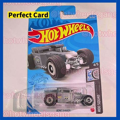 Hot Wheels Bone Shaker Mooneyes Silver Squad Collections Car Toys Kereta Model Moon Eyes
