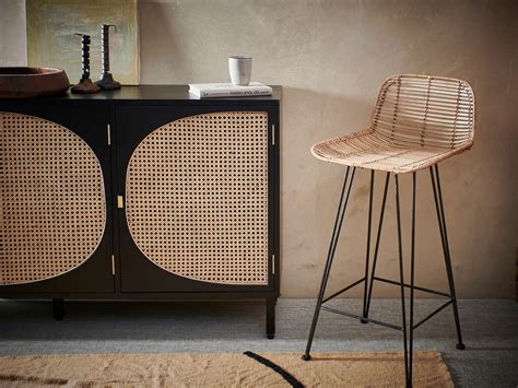 Hk Living Rattan Barstoel Pure Wood Design