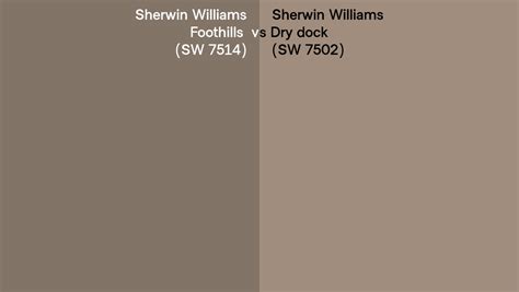 Sherwin Williams Foothills Vs Dry Dock Side By Side Comparison