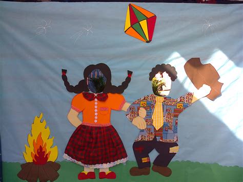 Painel para Festa Junina em EVA SÓ ESCOLA