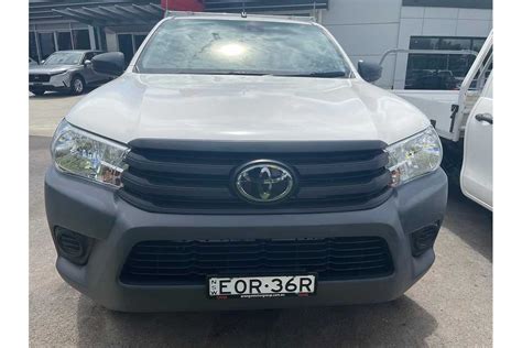 Sold Toyota Hilux Workmate Hi Rider In White Used Ute Orange Nsw