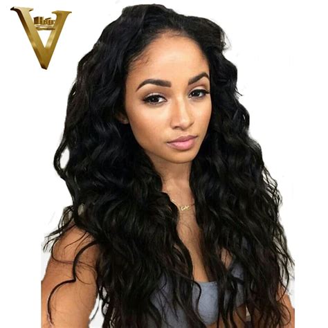 Peruvian Lace Front Human Hair Wigs For Women Remy Natural Wave Human