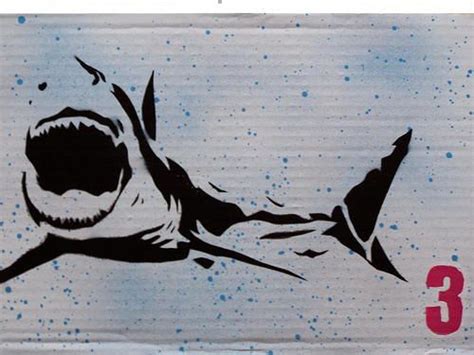 Shark Stencil Shark Palette Art Stencils