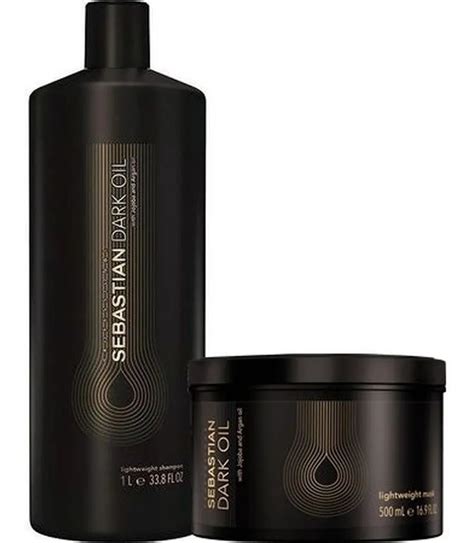 Sebastian Dark Oil Shampoo 1l Máscara 500ml Original Frete Grátis