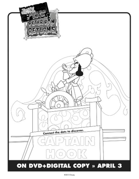 Captain Hook Printable Coloring Sheet Mama Likes This