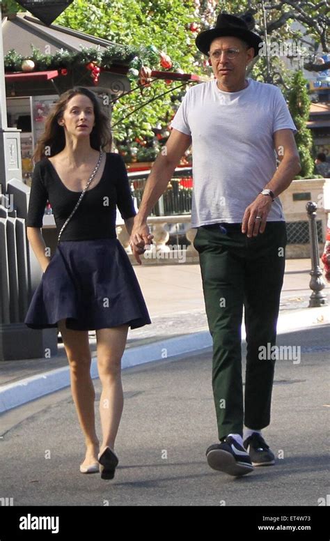 Jeff Goldblum Holding Hands With His Wife Emilie Livingston As The Go