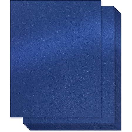 Navy Blue Shimmer Paper Pack Metallic Cardstock Paper Lb