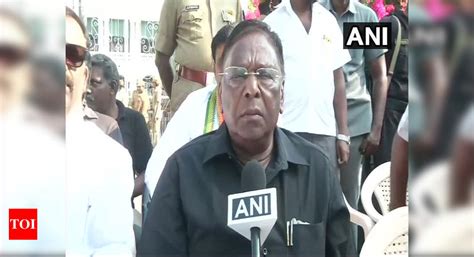 Puducherry Chief Minister And His Ministerial Colleagues Dharna