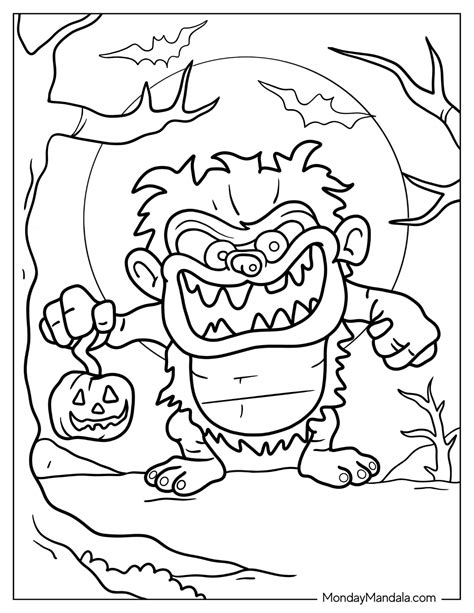 43 Monster Coloring Pages Free Pdf Printables