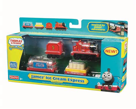 Thomas Friends Take N Play James Ice Cream Express Diecast Set New Ebay