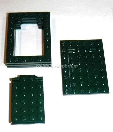 Lego Dark Green Trap Door And 6 X 8 Frame 92099 92107 Qty 4 New Ebay