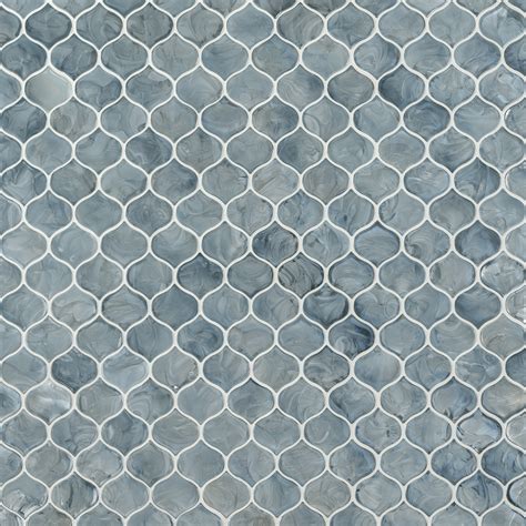 Msi Blue Shimmer Arabesque 10 In X 102 In Glass Mesh Mounted Mosaic Wall Tile And Reviews Wayfair