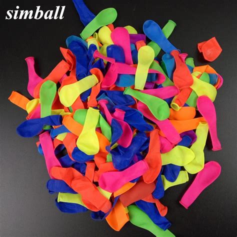 500pcs No3 Balloon Fluorescence Round Latex Small Balloons Shooting ...