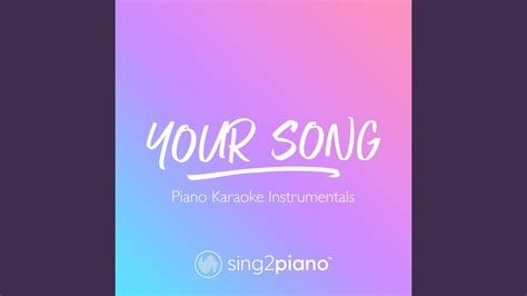 Your Song Originally Performed By Elton John Youtube Music