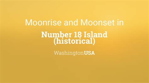 Moonrise, Moonset, and Moon Phase in Number 18 Island (historical)