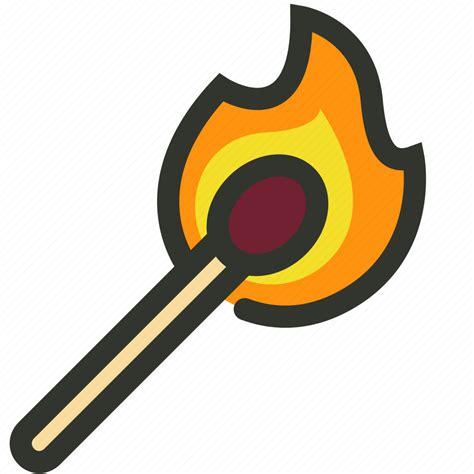 Burn Fire Flame Match Icon Download On Iconfinder