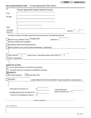 Fillable Online Dep State Fl PRINT Reset Form Choose Appropriate OGC