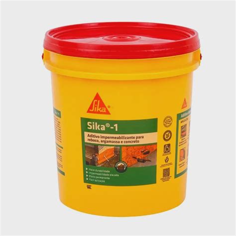 Aditivo Impermeabilizante Sika 1 Balde 18L Sika No Shoptime