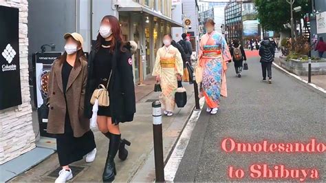 Omotesando To Shibuya Tokyo In Japan Walking Tour K Youtube