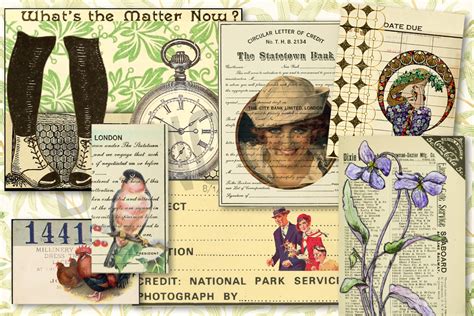 Vintage Ephemera | Collage Graphic by Urban Independence · Creative Fabrica