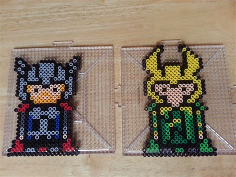 Thor And Loki From Wintermoon Crafts Perler Bead Patterns Perler