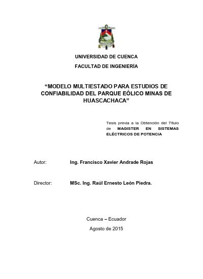 Descripci N General Del Proyecto El Proyecto E Lico Minas De Huascachaca