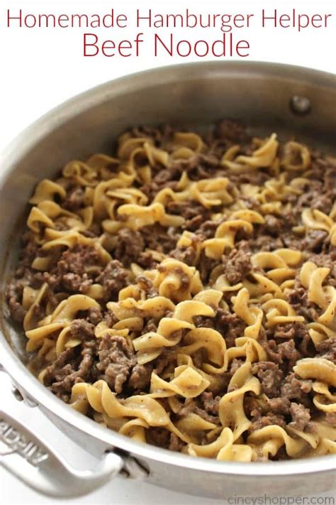 Homemade Hamburger Helper Beef Noodle Cincyshopper