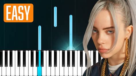 Billie Eilish Lovely With Khalid 100 EASY PIANO TUTORIAL YouTube