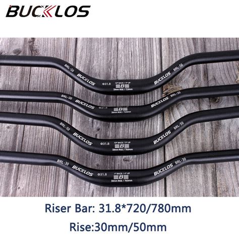 Bucklos Mm Riser Handlebar Mm Mm Rise Mtb Bmx Aluminum