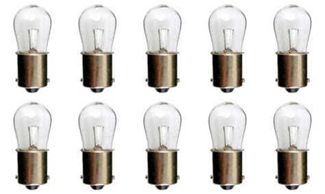 Box Of 10 Bulbs 6 Watt 130 Volt Bayonet Base Ba15s Clear 6s6sc130v