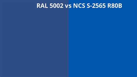 Ral 5002 Vs Ncs S 2565 R80b Ral Colour Chart Uk