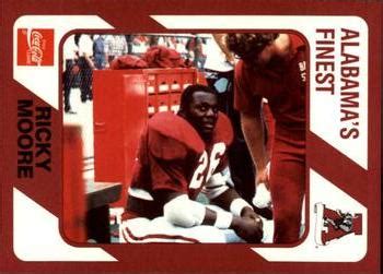 Ricky Moore Football Card Alabama Crimson Tide 1989 Collegiate