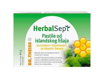 NOVO HerbalSept pastile sa islandskim lišajem Dr Theiss Uvek više