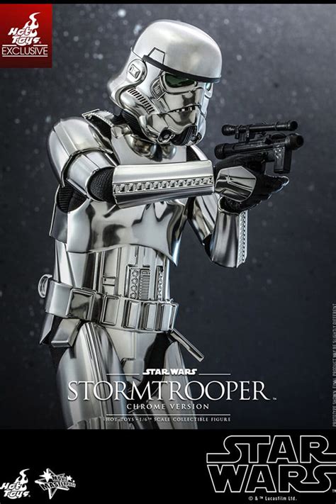 Hot Toys Star Wars Stormtrooper Chrome Version 1 6 Scale Figure HYPERTOYS
